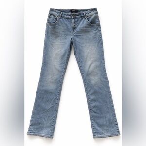 Hudson Signature Bootcut Jeans Size 14 Light Wash Flap Pocket Stretch Denim